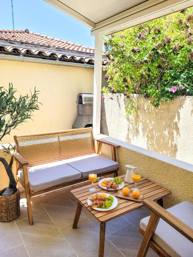 Studio Double Climatise Avec Terrasse - Proche Tram & Centre Montpellier Eksteriør billede